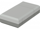 OEM CO - Stolové puzdro polystyrénové Bopla EG 1230, (d x š x v) 125 x 67 x 30 mm, sivá